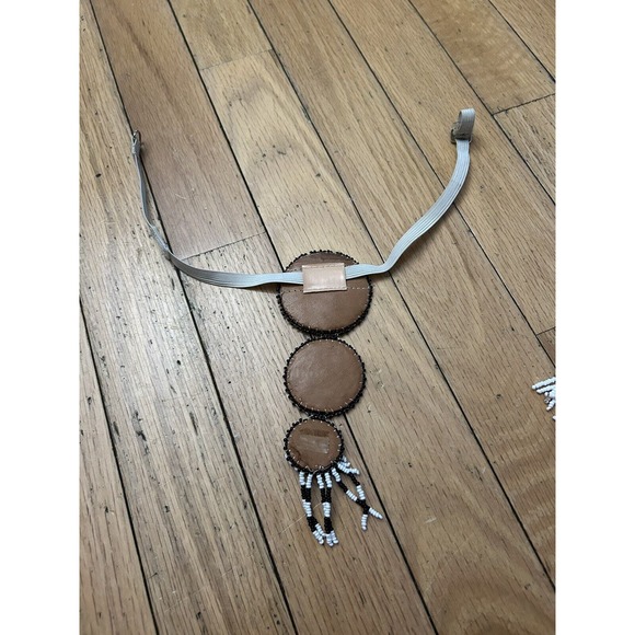 Lot of 2 Native American Beaded Neck Ties - No Reserve! - Picture 5 of 8